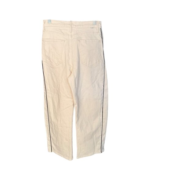 Mother Denim The Half Piped Ankle in Act Natural High-Waisted Wide-Leg Pants Wit - Picture 7 of 12